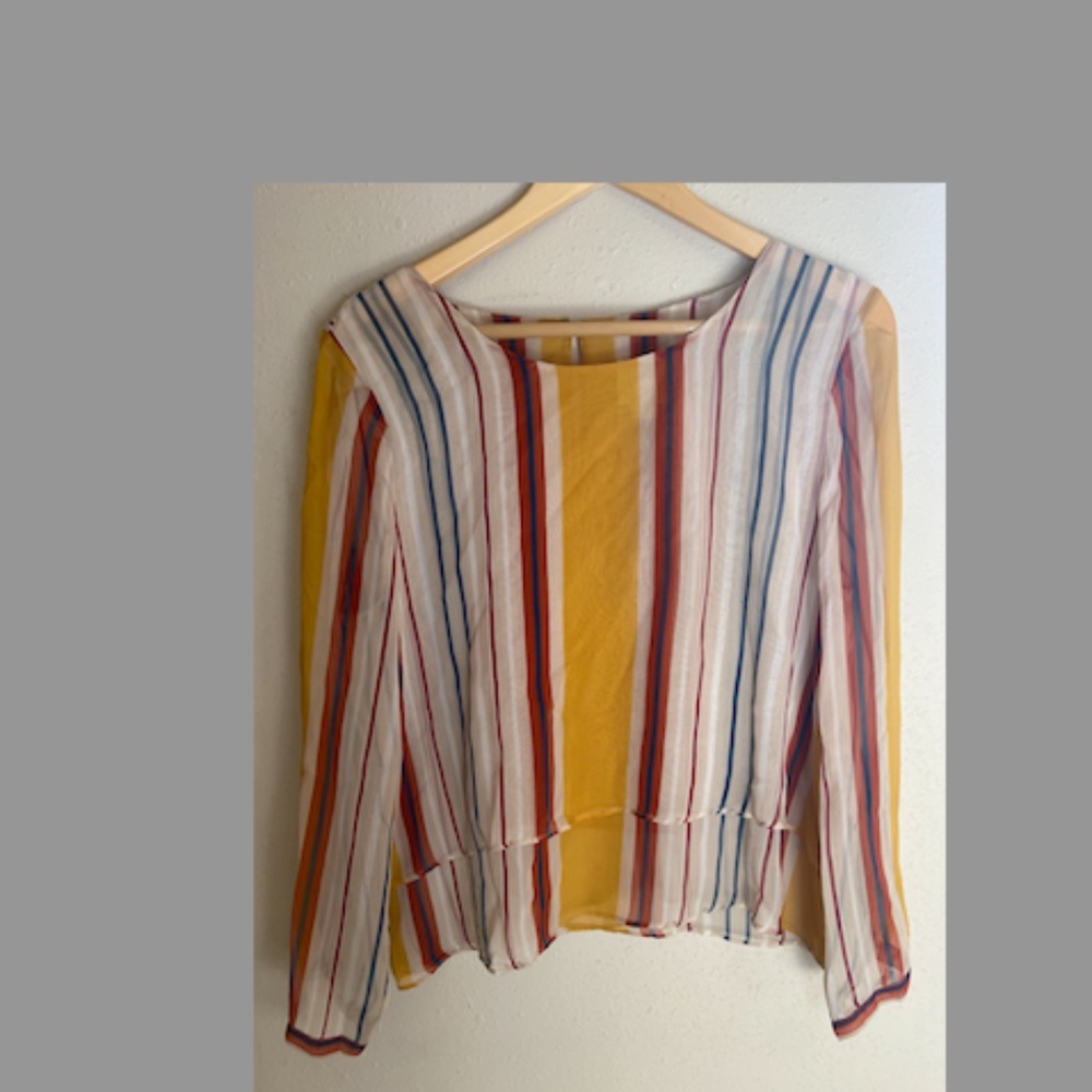 Maeve Silk Striped Blouse